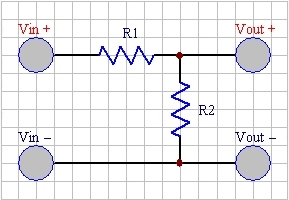 Two Resitor Voltage Divider Circuit